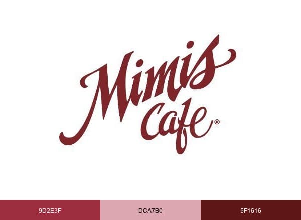 Mimi's Cafe brand color palette