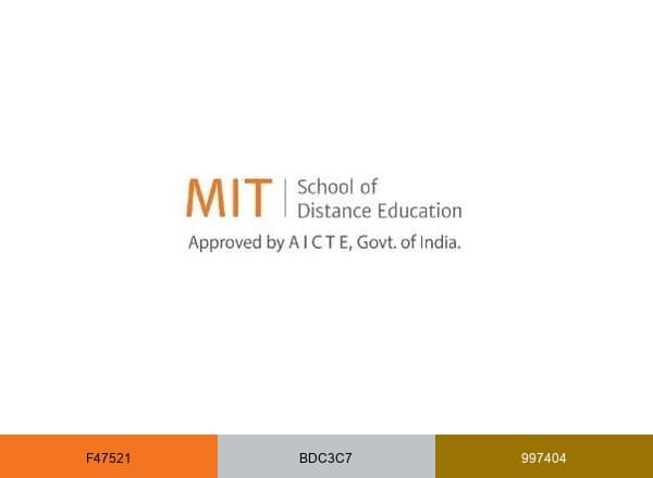MIT School of Distance Education brand color palette
