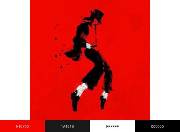 MJ The Musical brand color palette