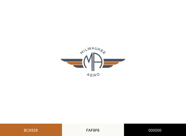 Milwaukee Aero brand color palette