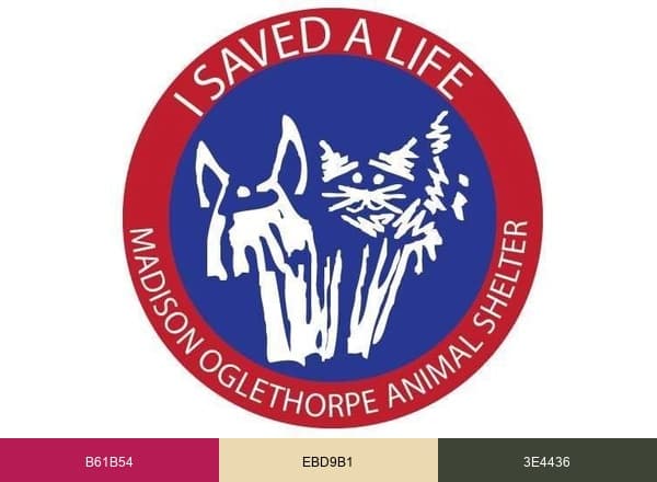 MOAS Pets brand color palette