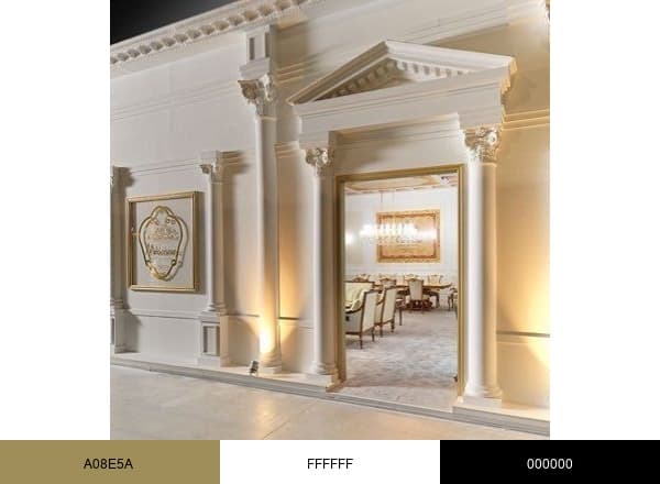 Modenese Luxury Interiors brand color palette
