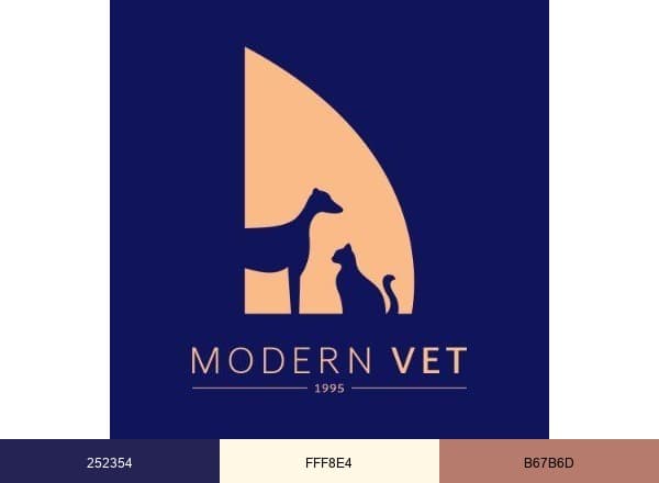 Modern Vet brand color palette