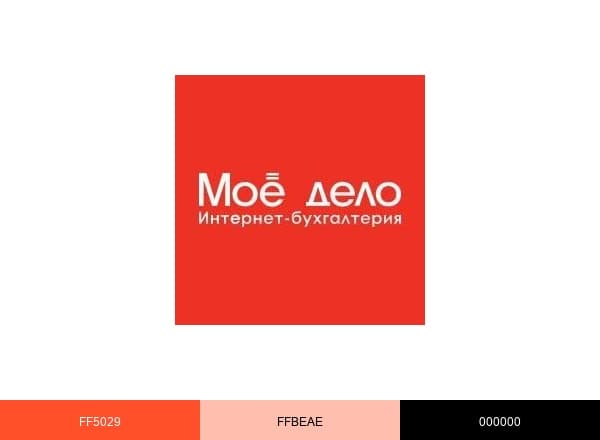 Моё дело brand color palette