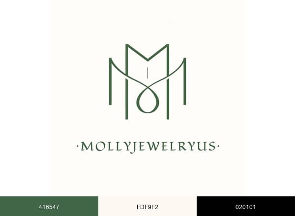 MollyJewelryUS brand color palette