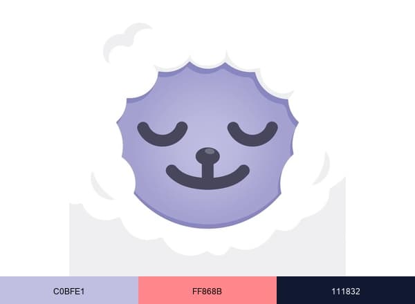 Mo Meditation brand color palette