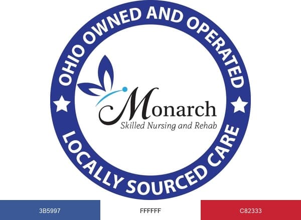 Monarch Skilled Nursing and Rehab brand color palette
