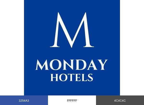 Monday Hotels brand color palette