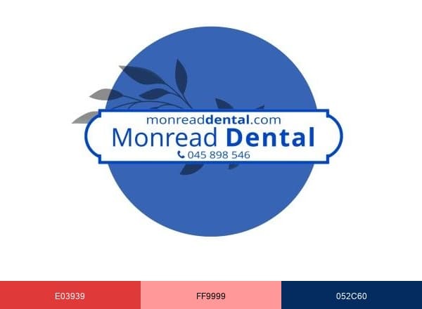 Monread Dental brand color palette