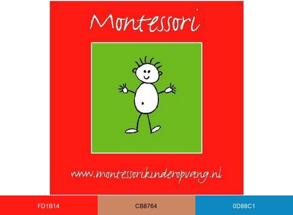 Montessori brand color palette