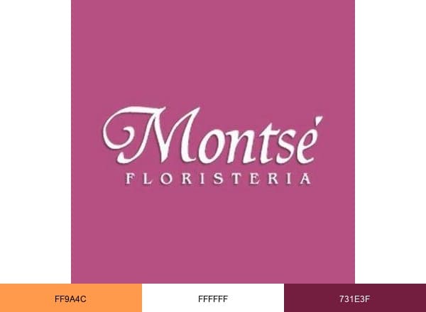 Floristería Montsé brand color palette
