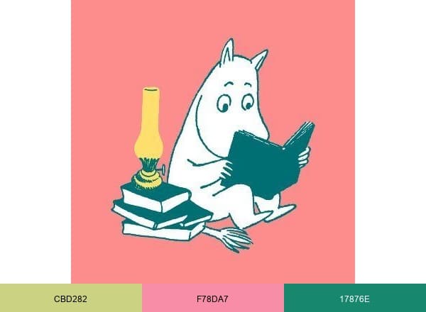 Moomin brand color palette