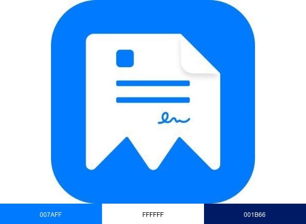 Moon Invoice brand color palette