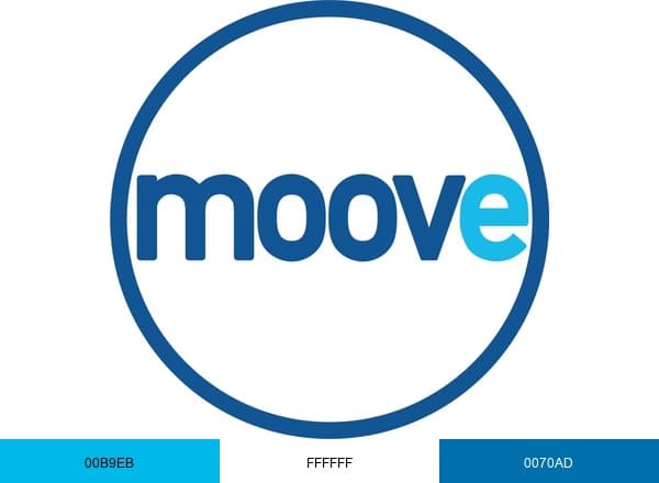 Moove Cars brand color palette