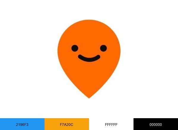 Moovit brand color palette