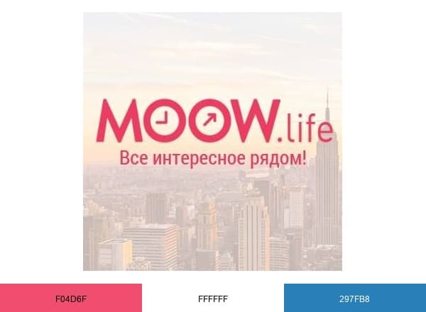 Moow brand color palette