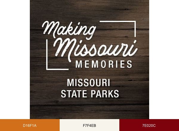 Missouri State Parks brand color palette