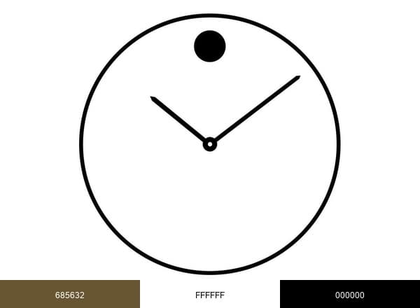 Movado brand color palette