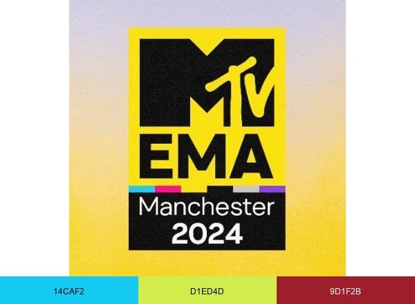 MTV EMA brand color palette