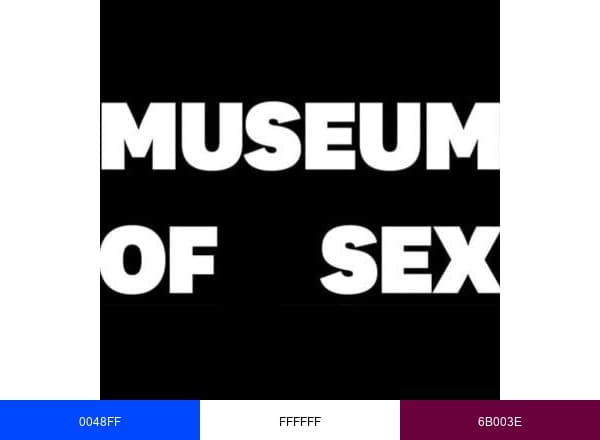 Museum of Sex brand color palette