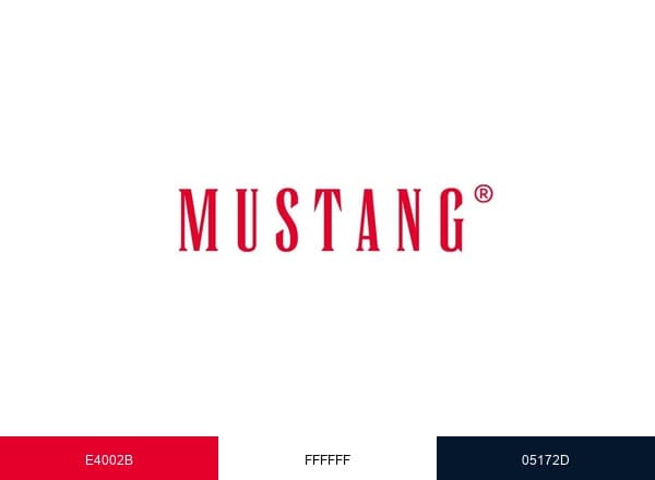 Mustang Jeans brand color palette