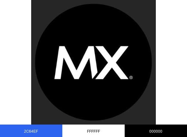 MX brand color palette