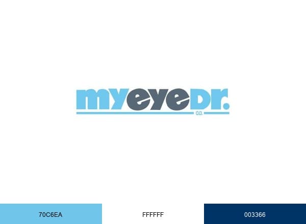 MyEyeDr. brand color palette