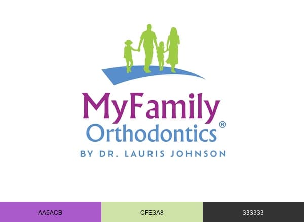 MyFamily Orthodontics brand color palette