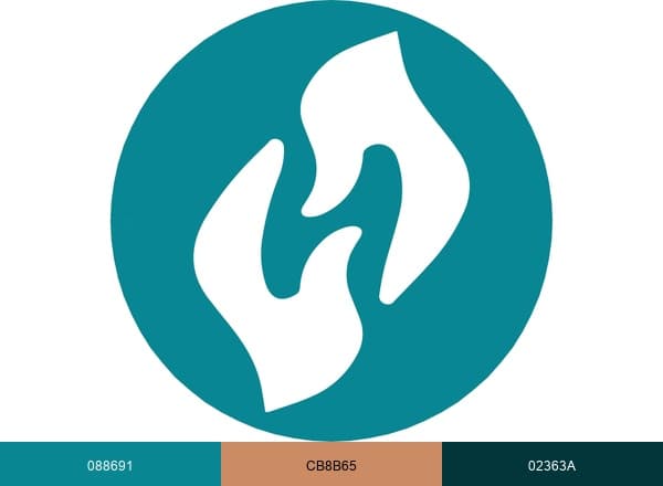Healing Hands & Herbs brand color palette