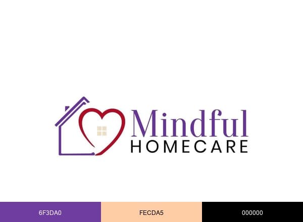 Mindful Homecare brand color palette