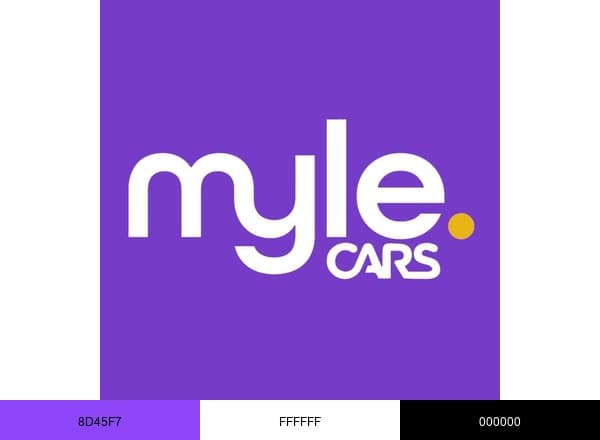 Myle Cars brand color palette