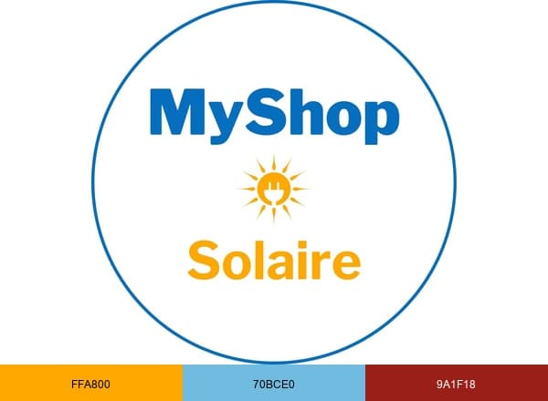 MyShop-Solaire.com brand color palette