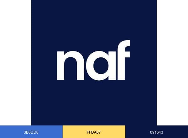 New American Funding brand color palette