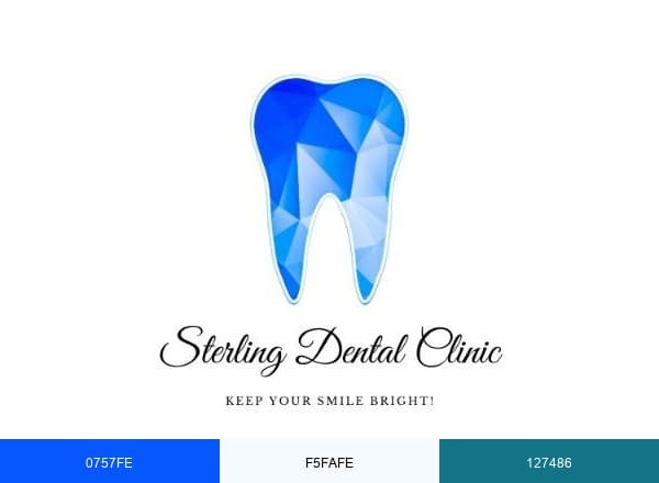 Sterling Dental Clinic Kenya brand color palette