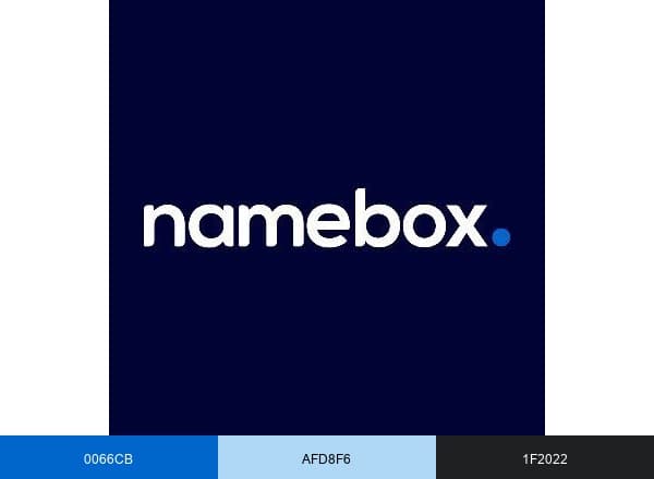 NAMEBOX.RO brand color palette