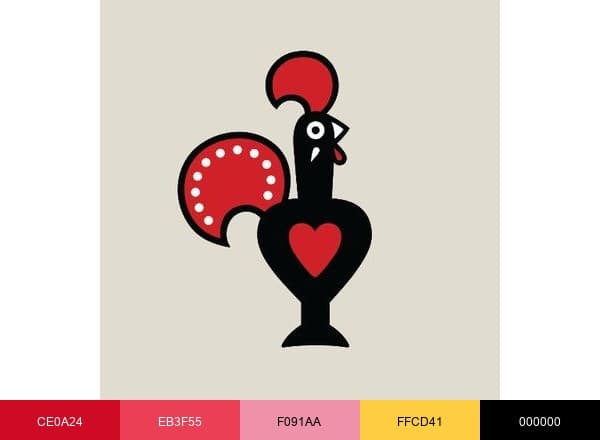 Nando's PERi brand color palette
