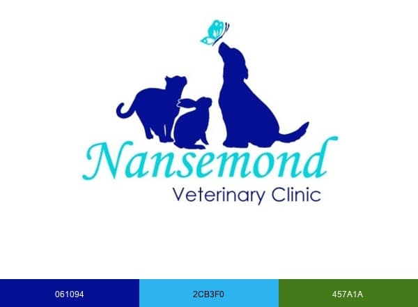 Nansemond Veterinary Clinic | Suffolk VA brand color palette