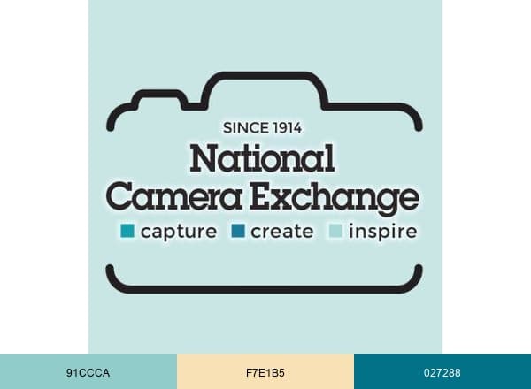 National Camera brand color palette