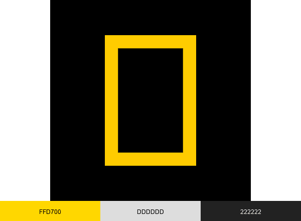 National Geographic Society brand color palette
