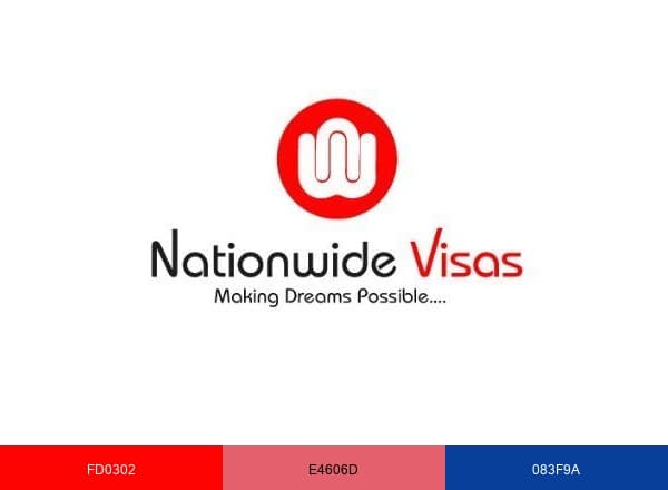 Nationwide Immigration Services brand color palette