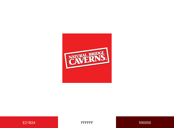 Natural Bridge Caverns brand color palette