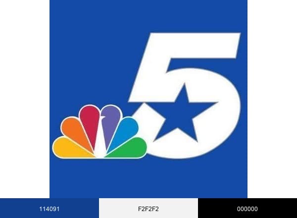 NBC DFW brand color palette
