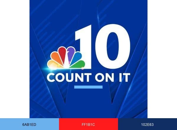 NBC10 Philadelphia brand color palette