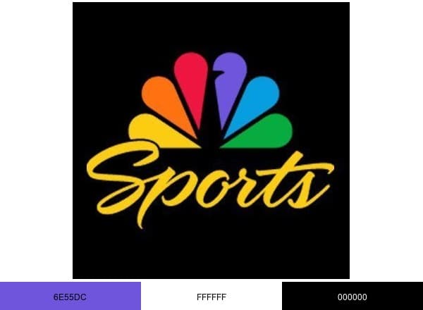 NBC Sports brand color palette