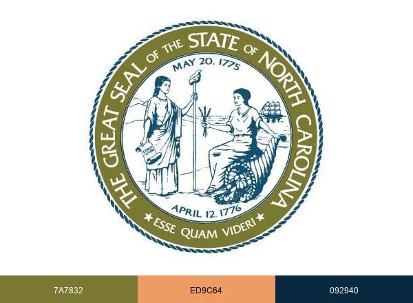 N.C. Commerce brand color palette