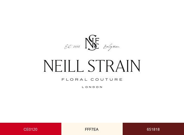 Neill Strain Floral Couture brand color palette
