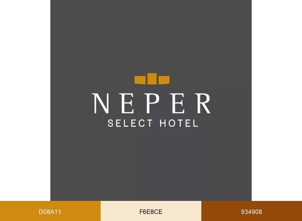 Neperhotel brand color palette