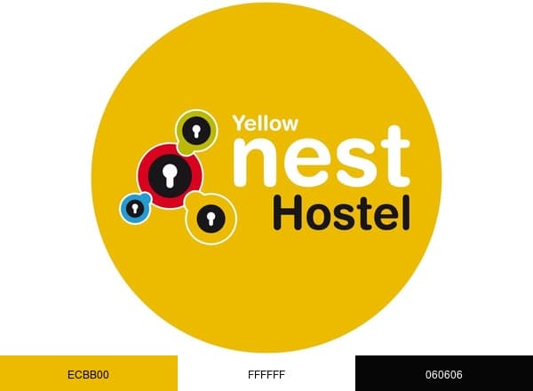 Yellow Nest Hostel Barcelona brand color palette