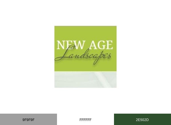 New Age Landscapes brand color palette