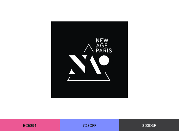 New Age Paris brand color palette